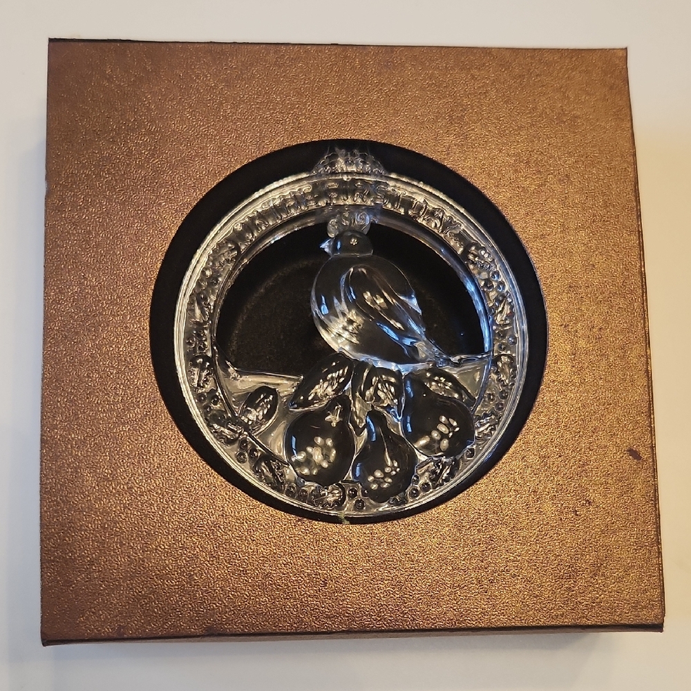 Crystal Ornament. "On The First Day"